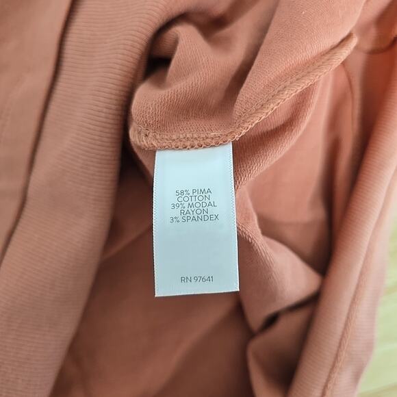 NWT J. Jill Pure Jill Harmony Rib-Trimmed Tunic Womens Sz Medium Petite Red Clay - Picture 4 of 10